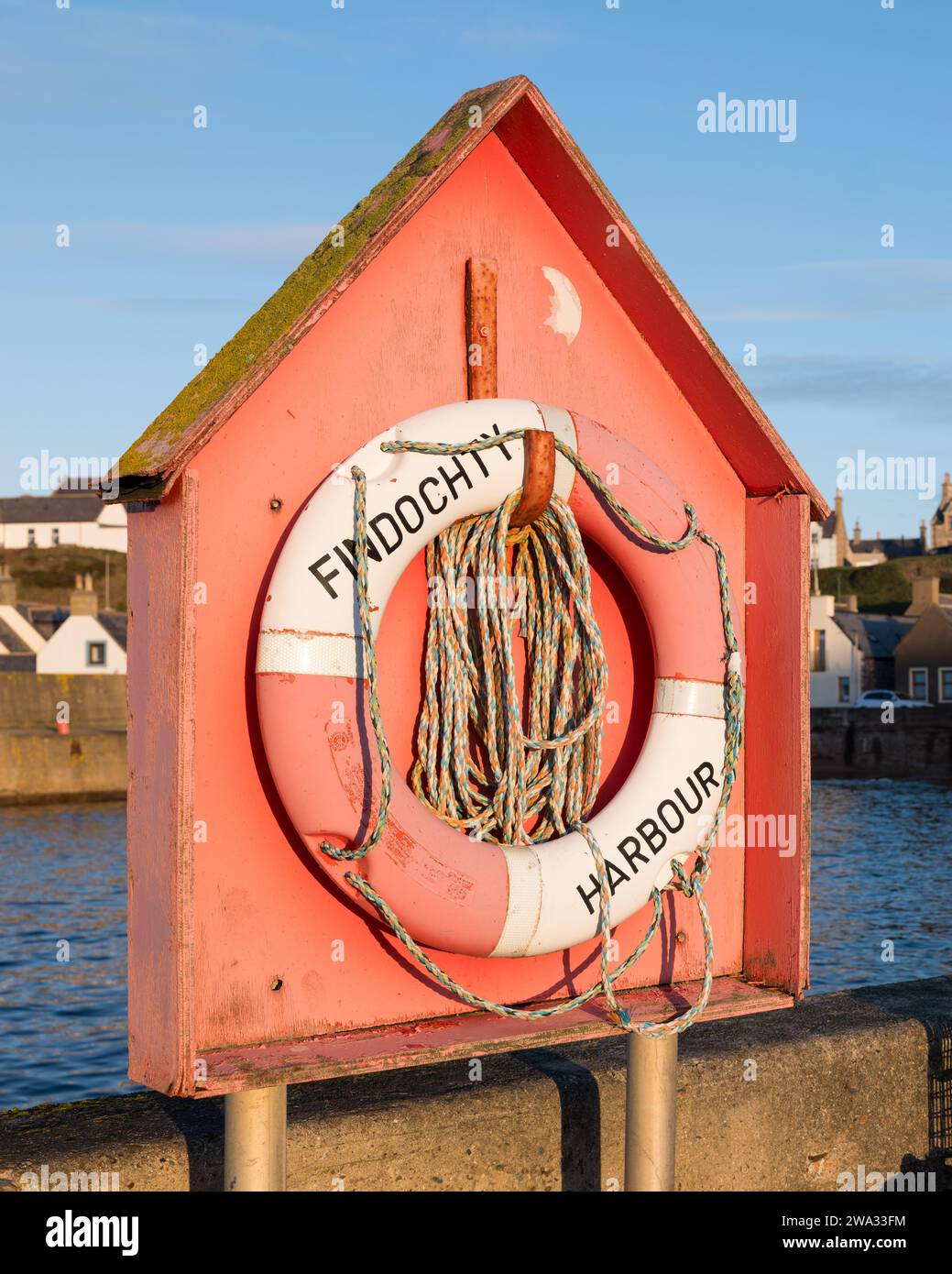 1 January 2024. Findochty,Moray,Scotland. This is a Findochty Harbour ...