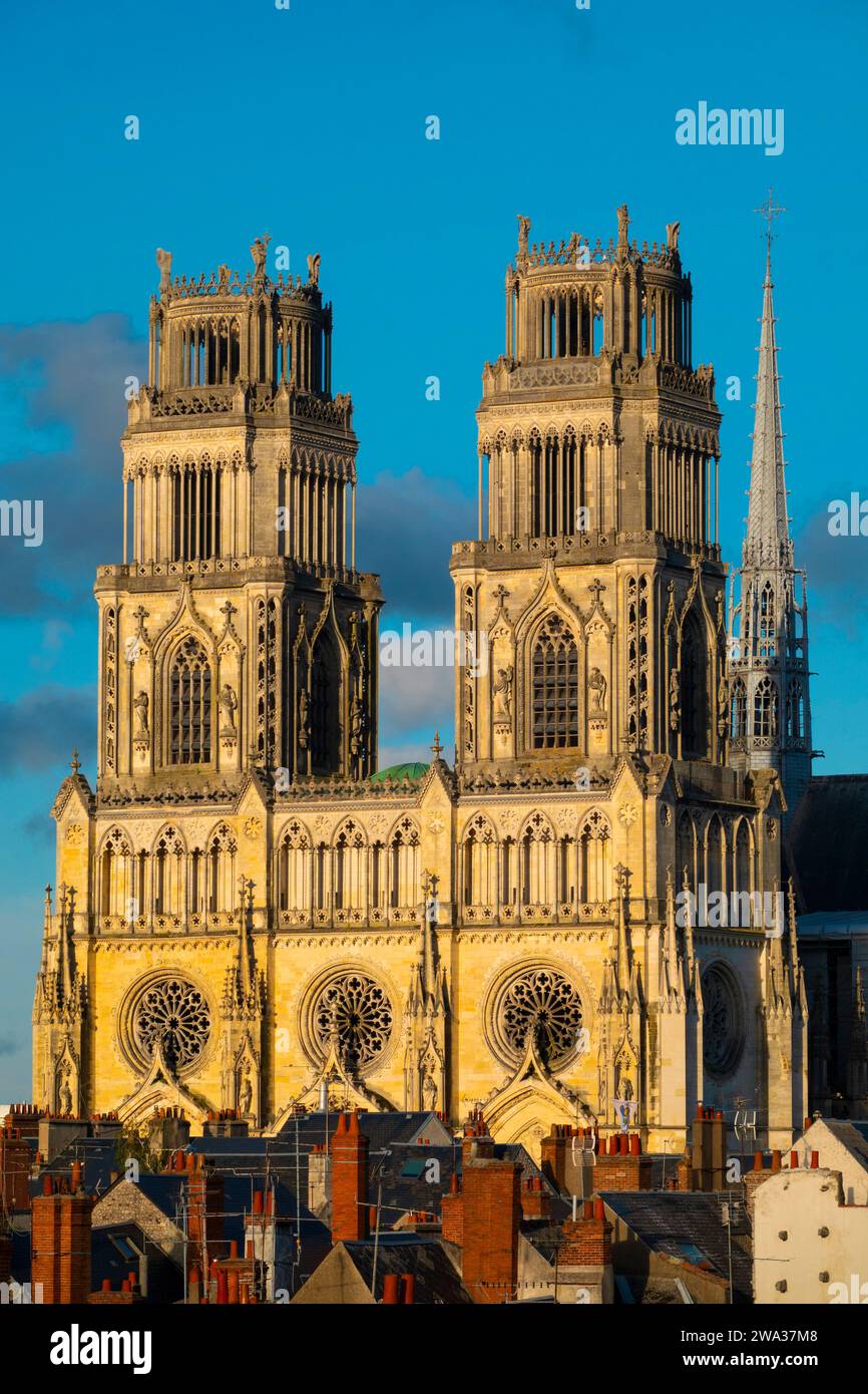 France, Loiret (45), Orleans, the Sainte-Croix cathedral Stock Photo