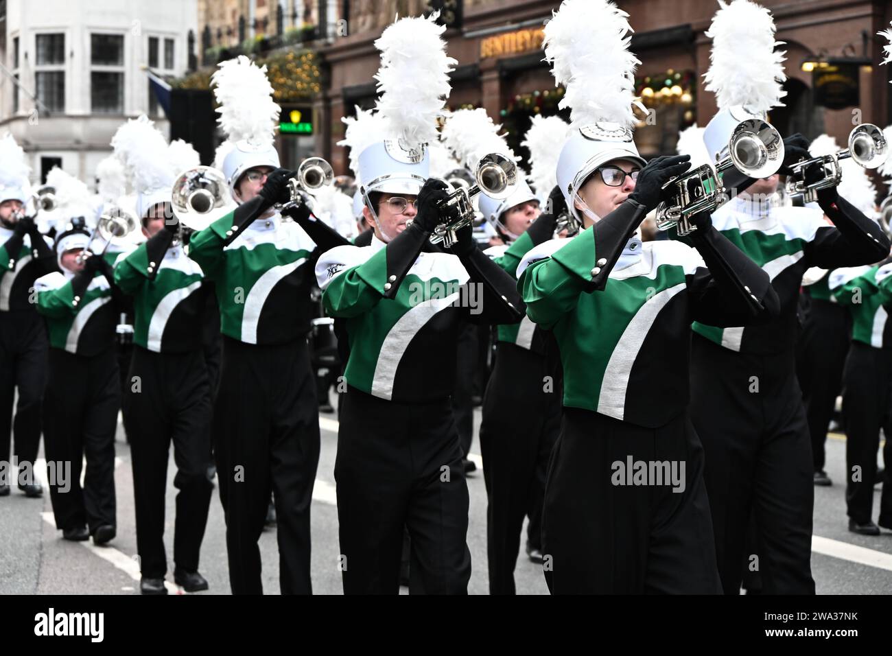 London UK 1st Jan 2024 London S Annual New Year Parade Featuring   London Uk 1st Jan 2024 Londons Annual New Year Parade Featuring Hundreds Of Float In Central London Uk Credit See Lipicture Capitalalamy Live News 2WA37NK 