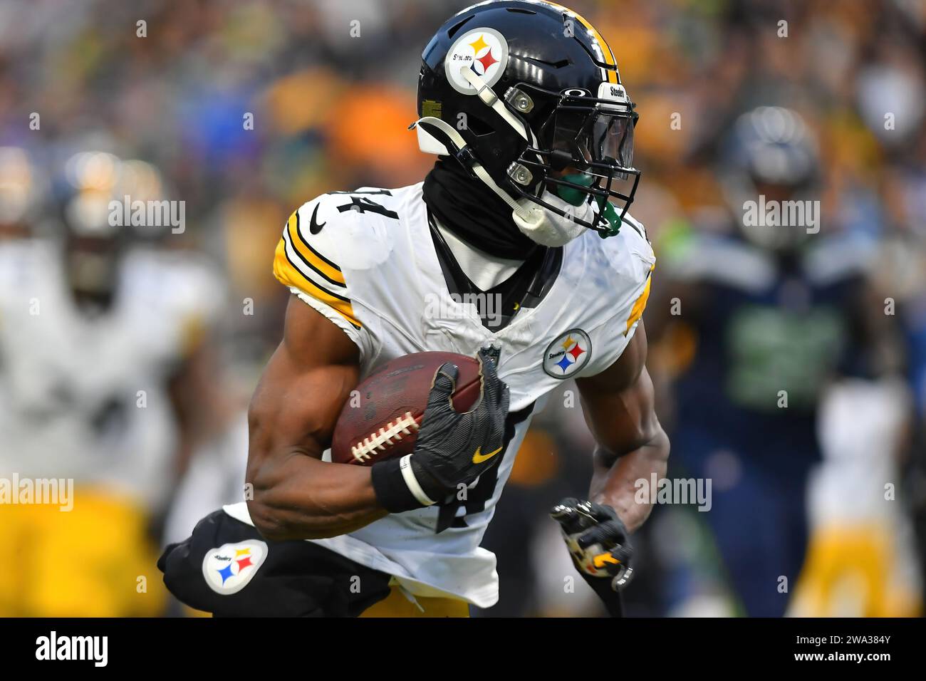Seattle, WA, USA. 31st Dec, 2023. Pittsburgh Steelers wide receiver