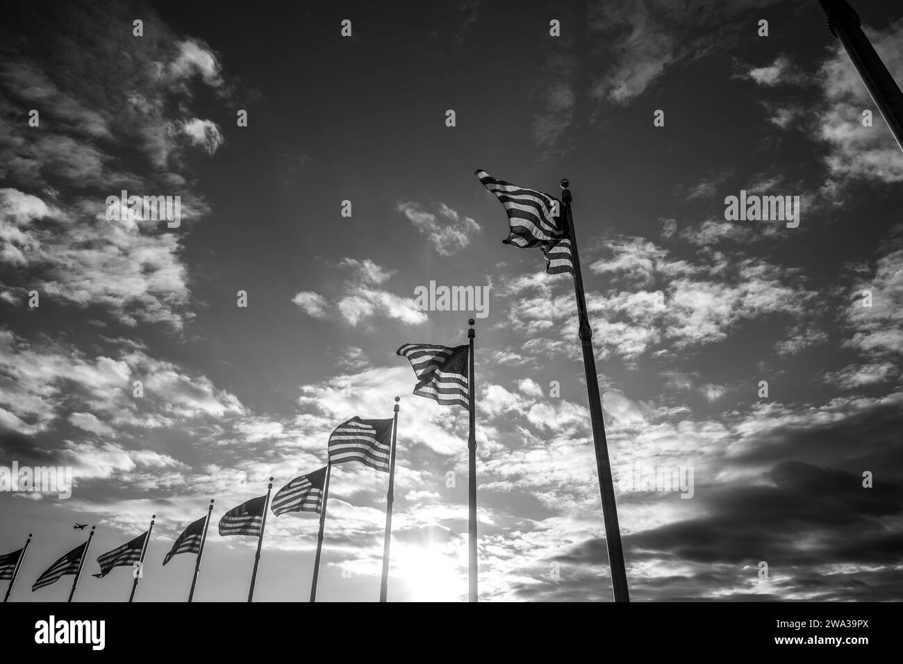 American flag in the wind close up Black and White Stock Photos \u0026 Images -  Alamy, image size:1300x956