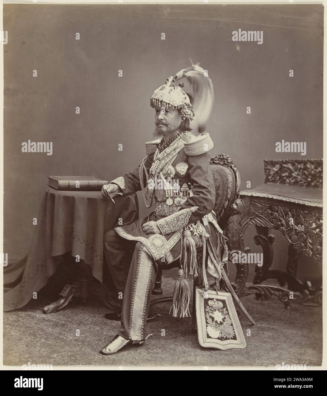 Portrait Of Jung Bahadur Rana Ruler Of Nepal C 1887 Photograph Portrait Of Jung Bahadur Rana