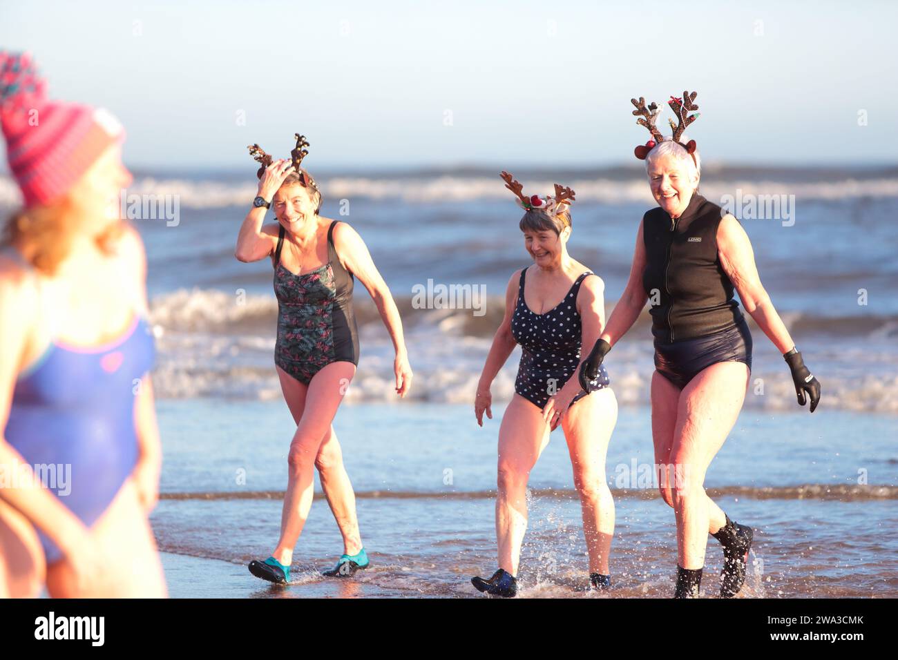 Fife, Scotland, UK. 01st Jan, 2024. New Years Day Dook,Monday 1st of