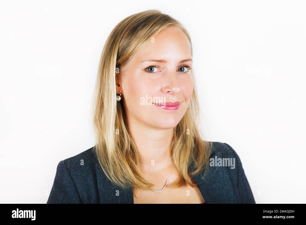 Close up portrait of 35 year old woman in formalwear Stock Photo