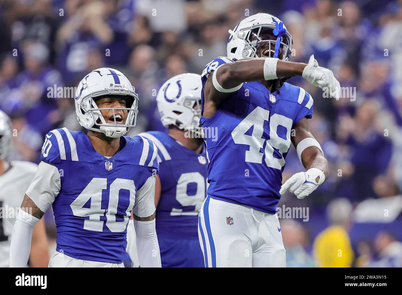 Indianapolis, Indiana, USA. 31st Dec, 2023. Indianapolis Colts safety ...