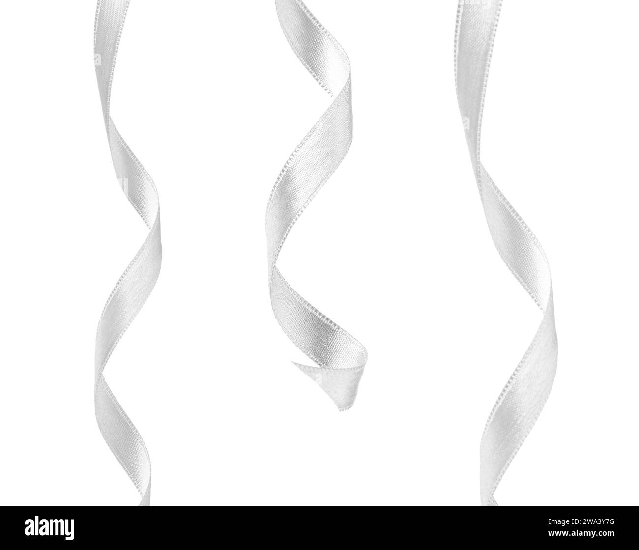 White Ribbos White elegant simple wedding Black and White Stock Photos & Images - Alamy
