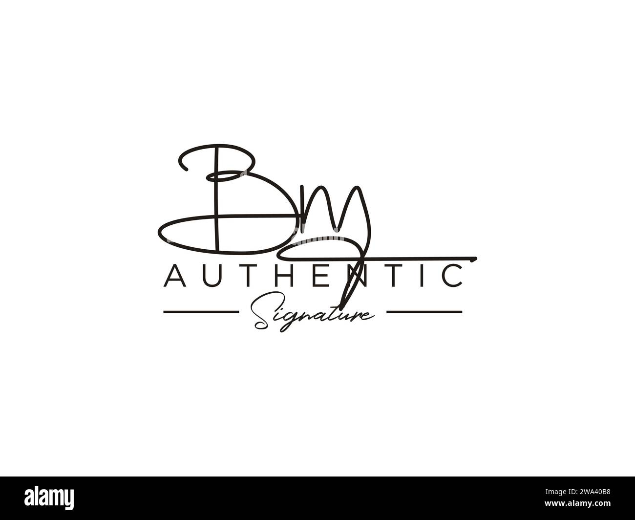 Bm signature hi res stock photography and images Alamy