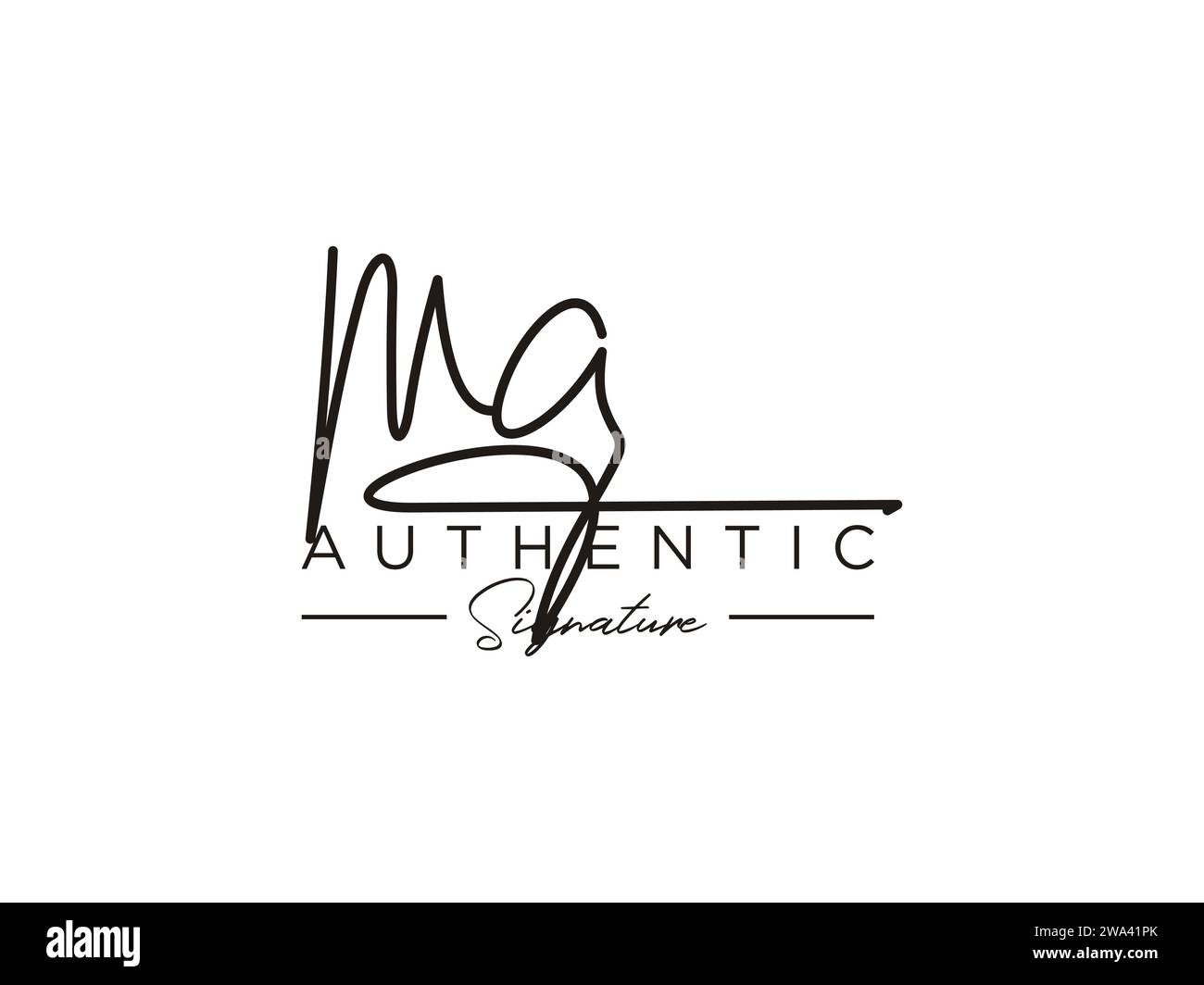 Signatures Man Woman Abstract Names On Stock Vector (Royalty Free