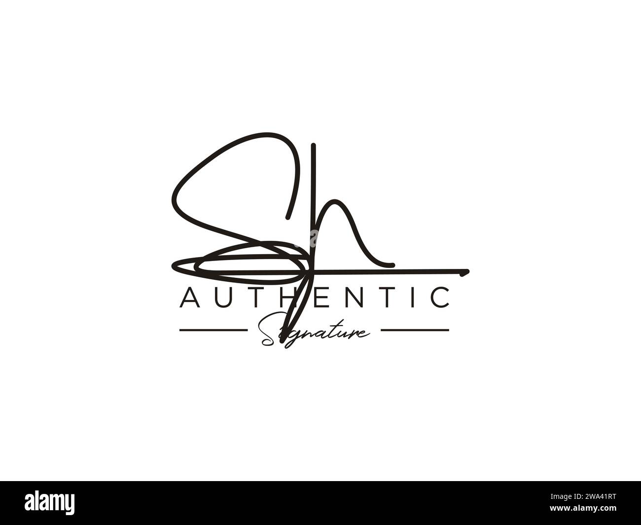 Sh signature hi-res stock photography and images - Alamy