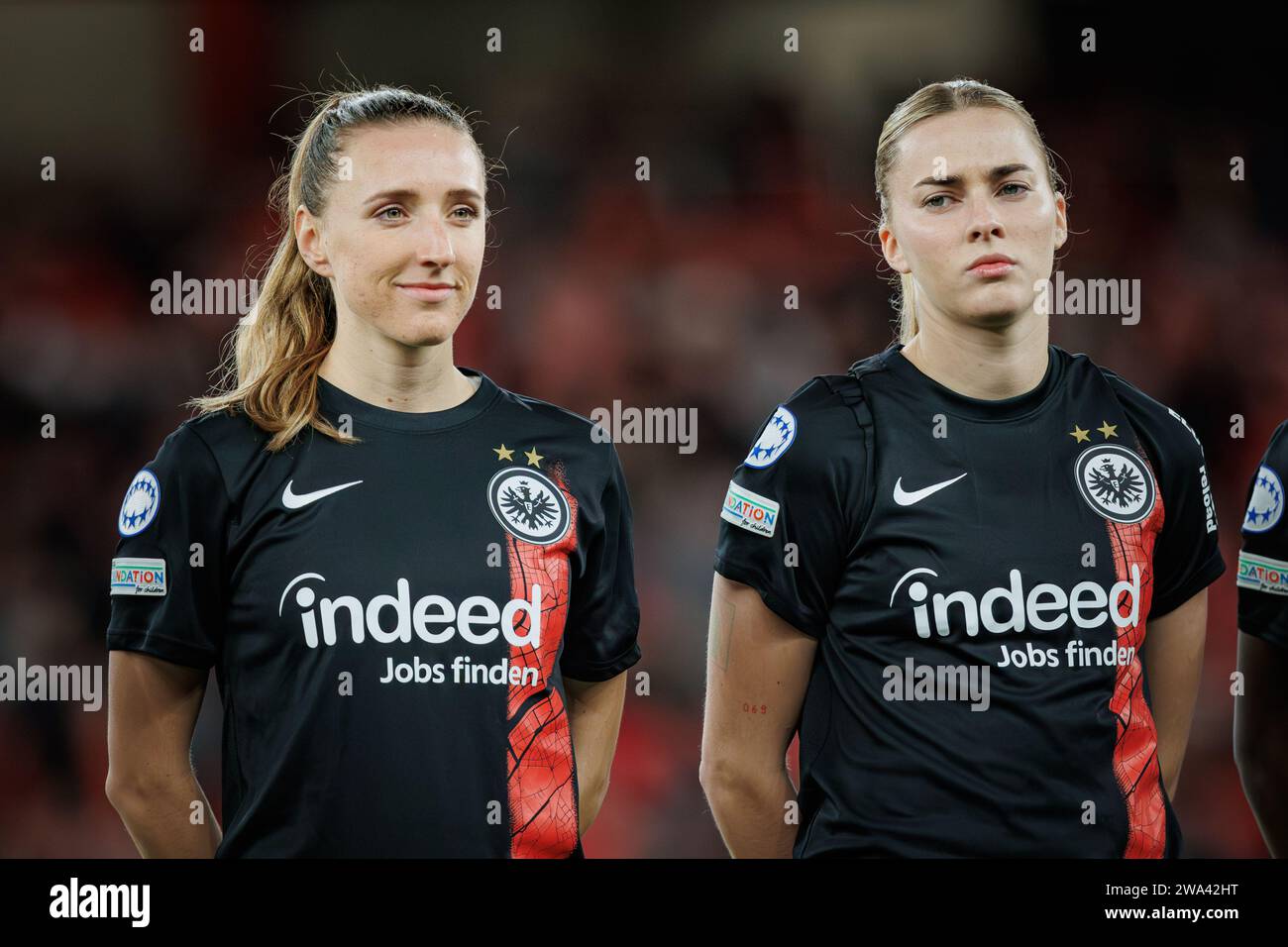 Lara Prasnikar, Laura Freigang during UEFA Women Champions League 23/24 ...