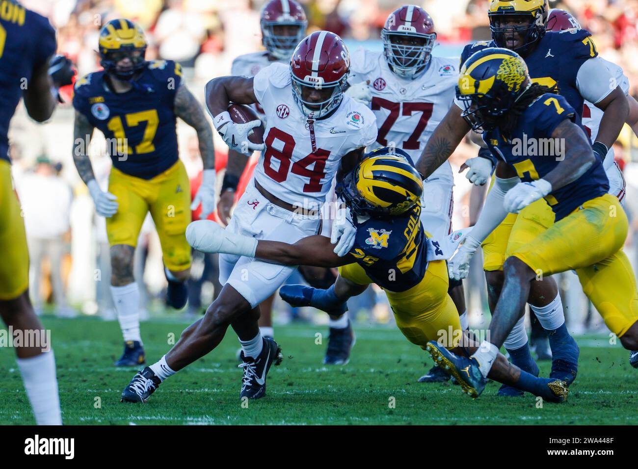 Pasadena, California, USA. 1st Jan, 2024. Alabama tight end Amari
