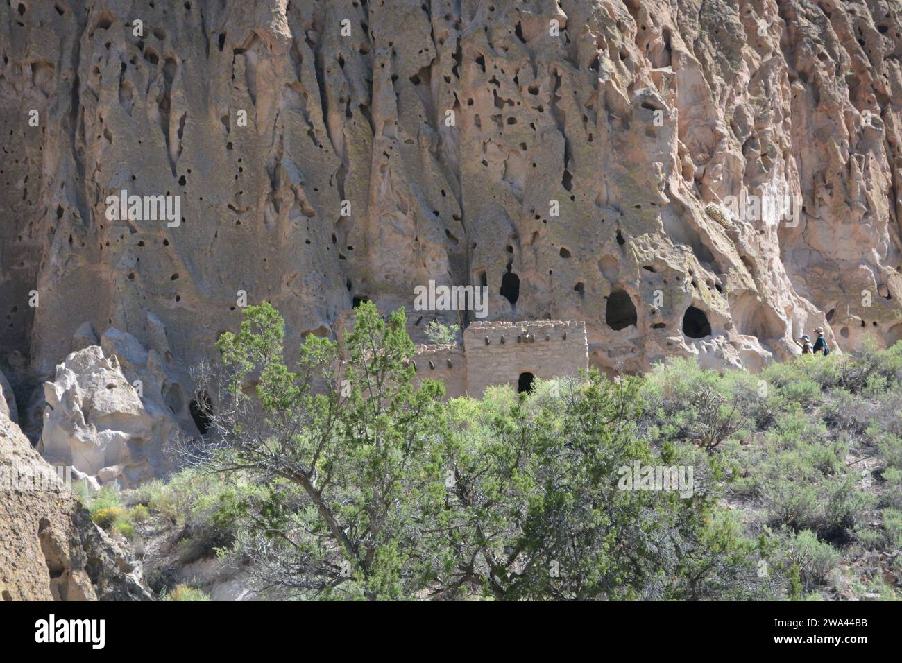 The Puye Cliff Dwellings are the ruins of an abandoned pueblo, on Santa