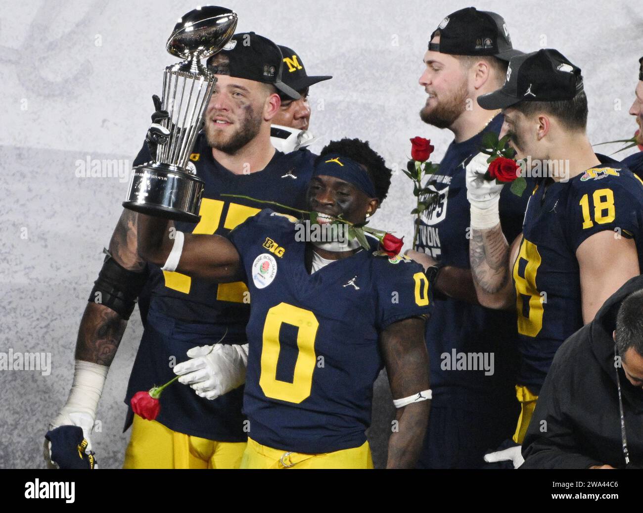 Pasadena, United States. 01st Jan, 2024. Michigan Wolverines wide