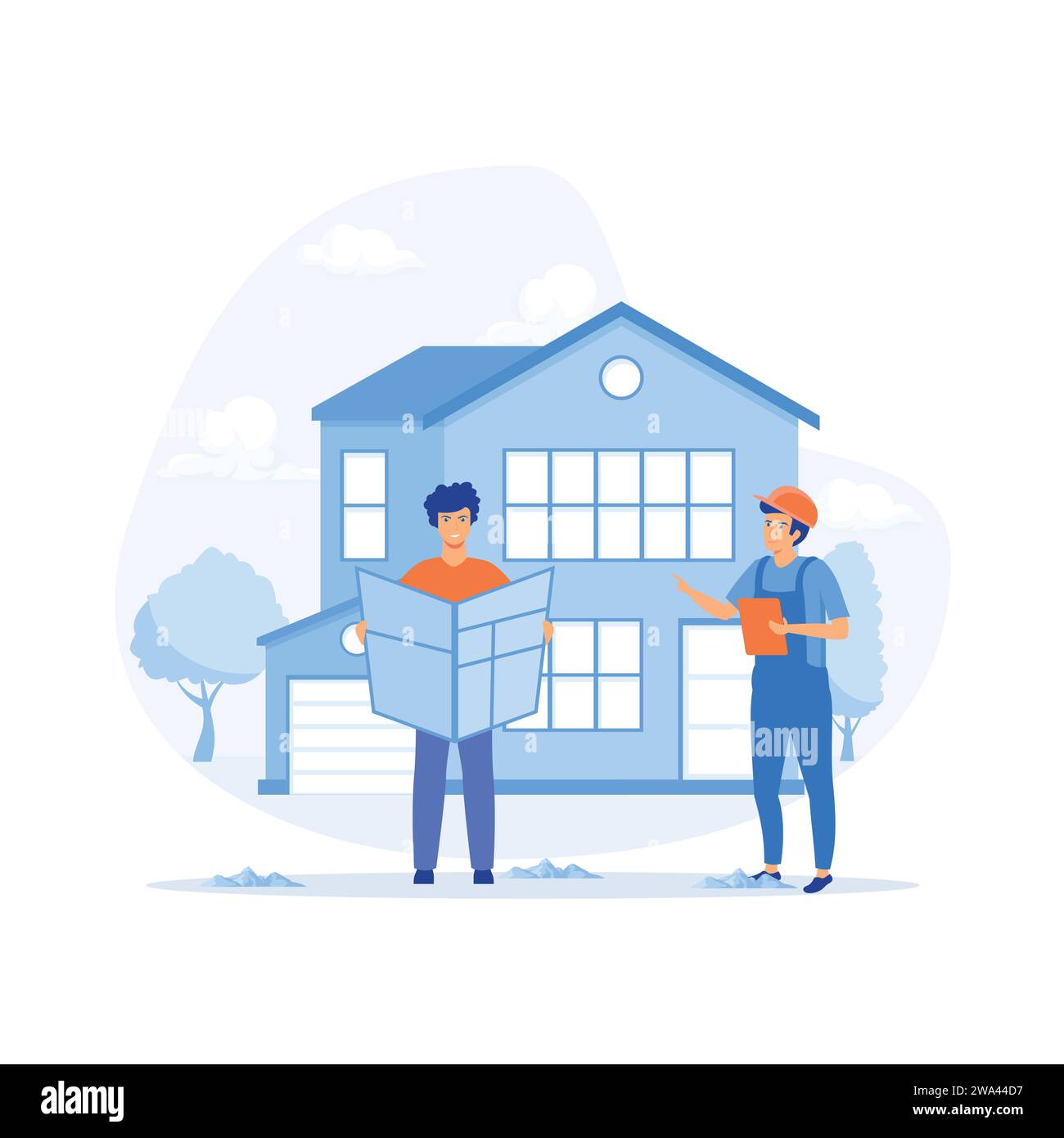 House maintenance abstract concept vector illustration set. flat vector modern illustration Stock Vector