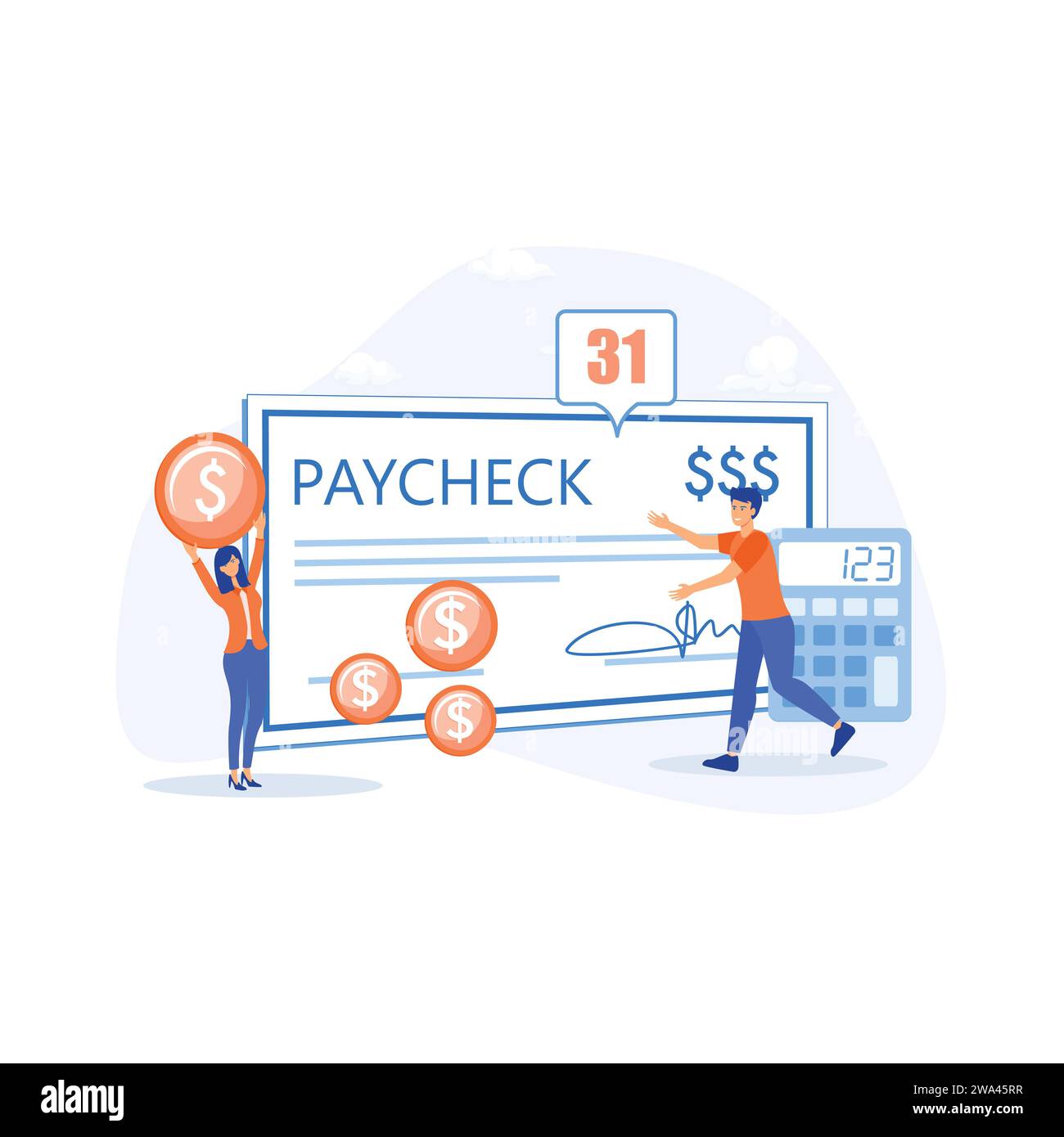 Payroll vector vectors Stock Vector Images Alamy