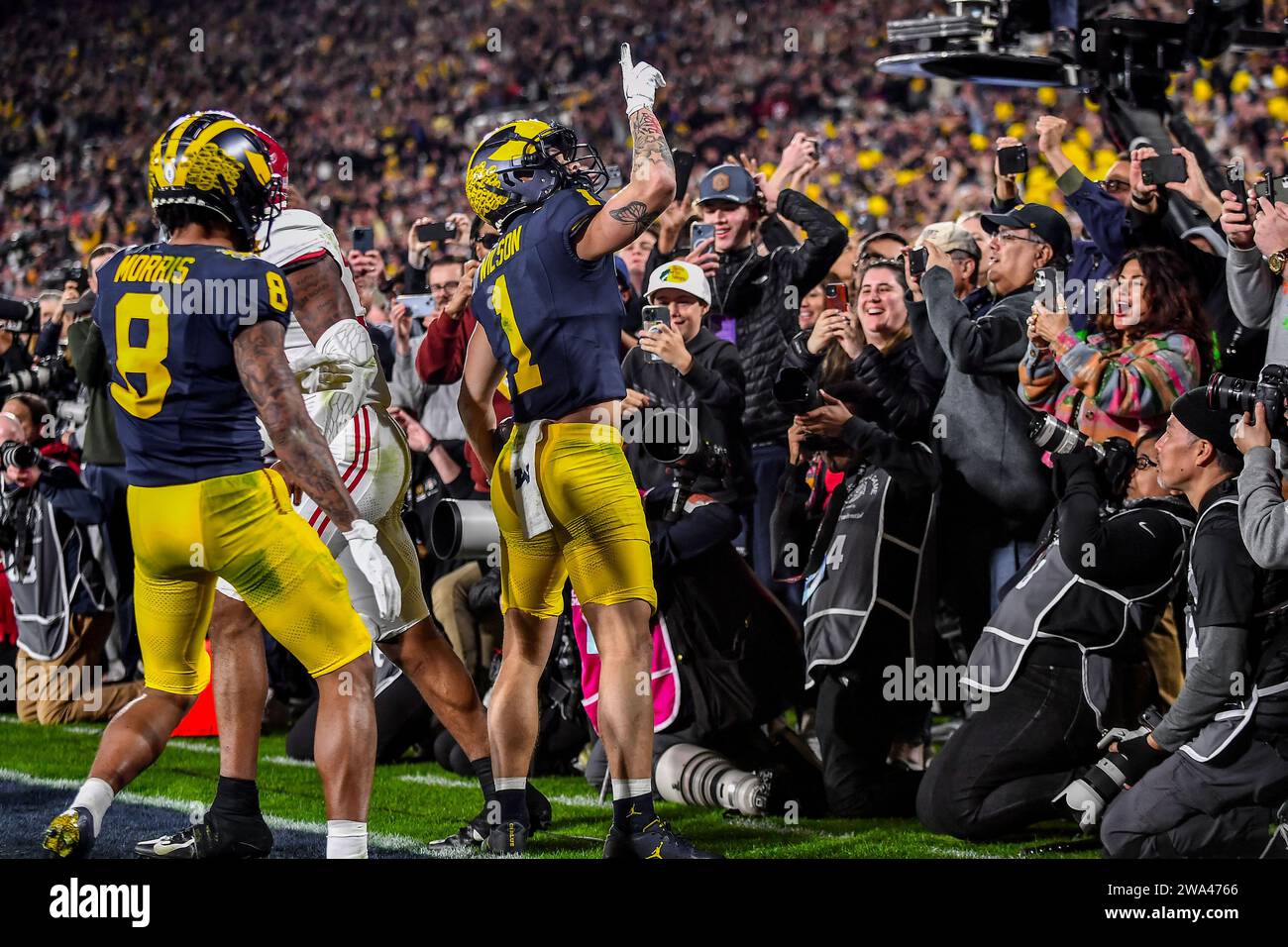 Pasadena, CA. 1st Jan, 2024. Michigan Wolverines wide receiver Roman