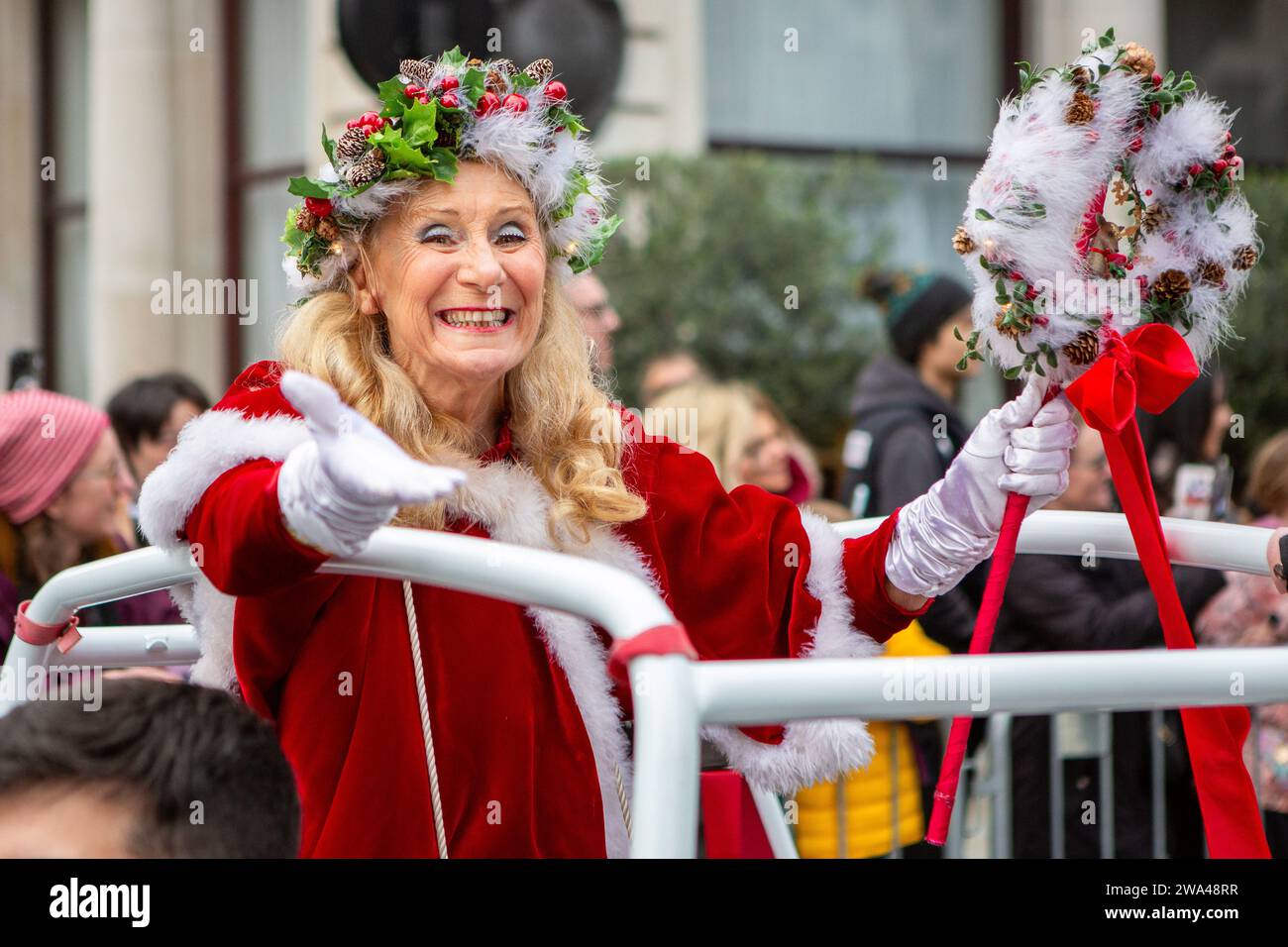 London New Years Day Parade 2024 Hi Res Stock Photography And Images   London Uk 01st Jan 2024 A Participant In A Colourful Costume Attends The London New Years Day Parade Photo By Pietro Recchiasopa Imagessipa Usa Credit Sipa Usaalamy Live News 2WA48RR 