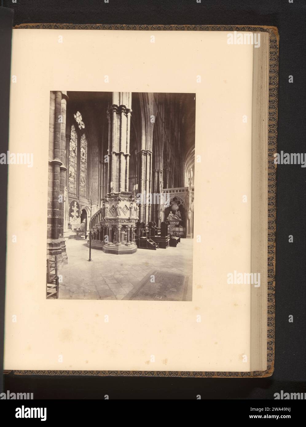 Preekstoel te Westminster Abbey, John Harrington, c. 1864 - in or ...