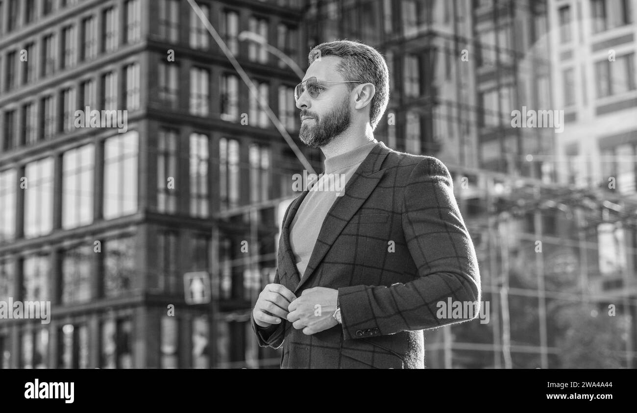 Photo handsome stylish mature Black and White Stock Photos & Images - Alamy