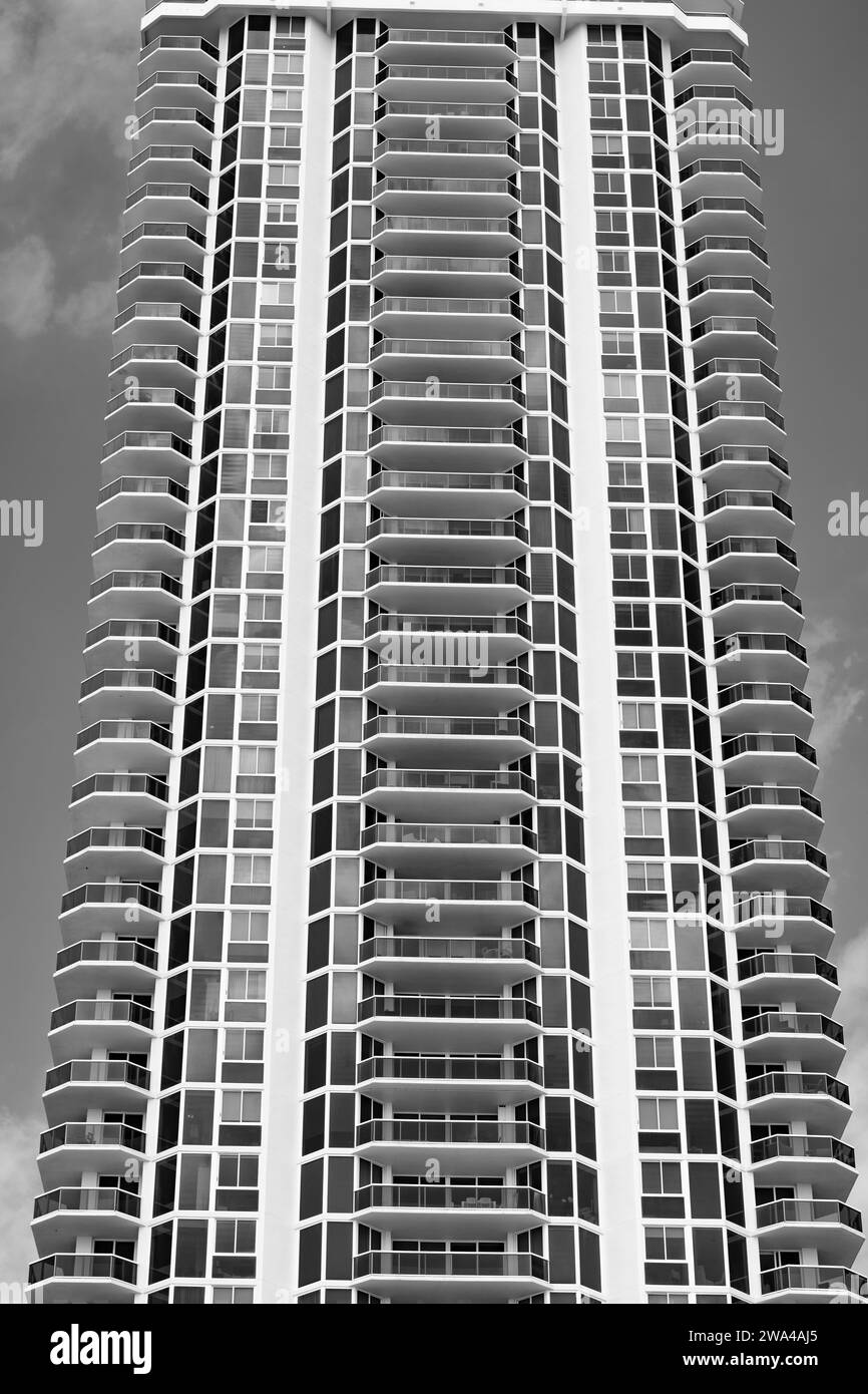 urban skyscraper architectural building in miami downtown Stock Photo ...
