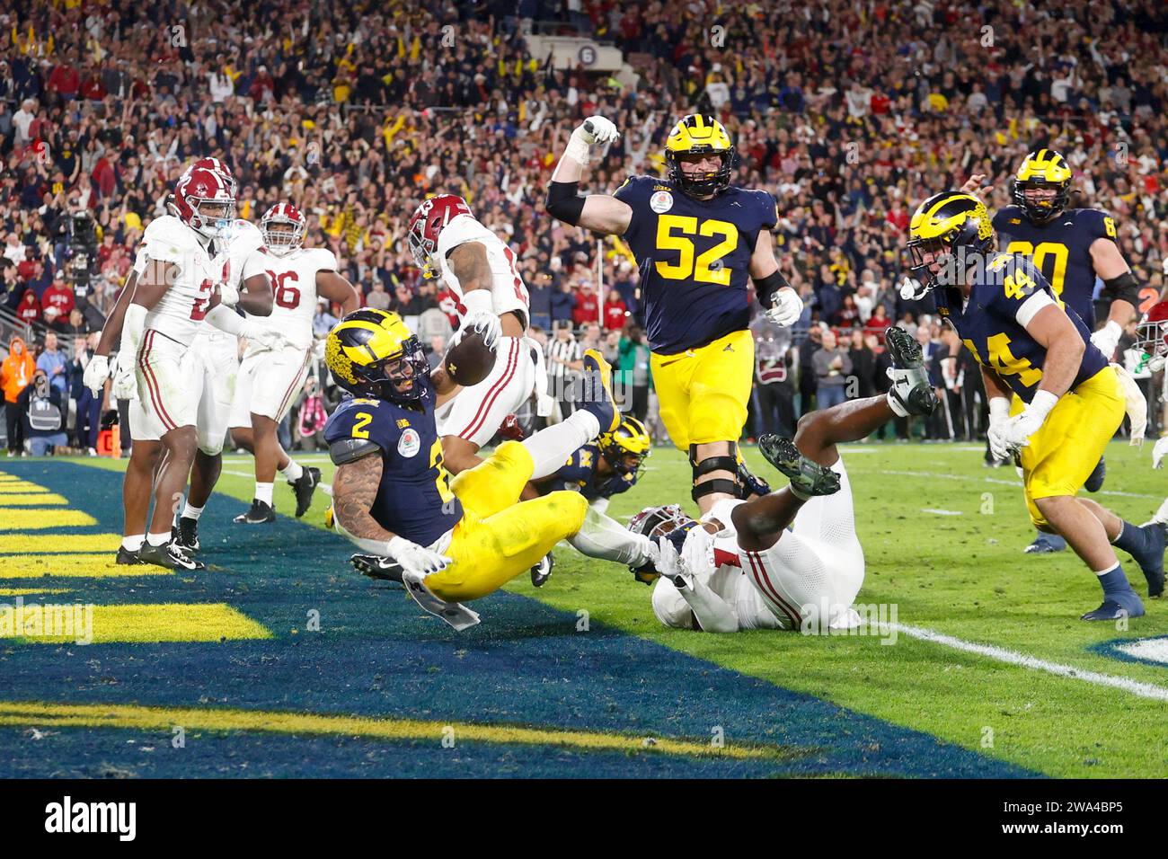 Los Angeles, United States. 01st Jan, 2025. Michigan running back Blake