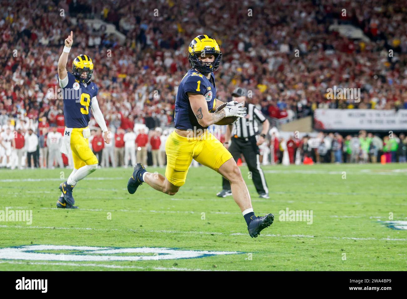 Los Angeles, United States. 01st Jan, 2025. Michigan wide receiver