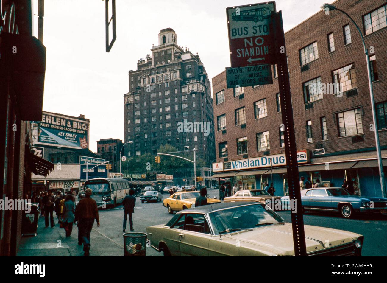Brooklyn in New York. Photographed in 1972. Stock Photo