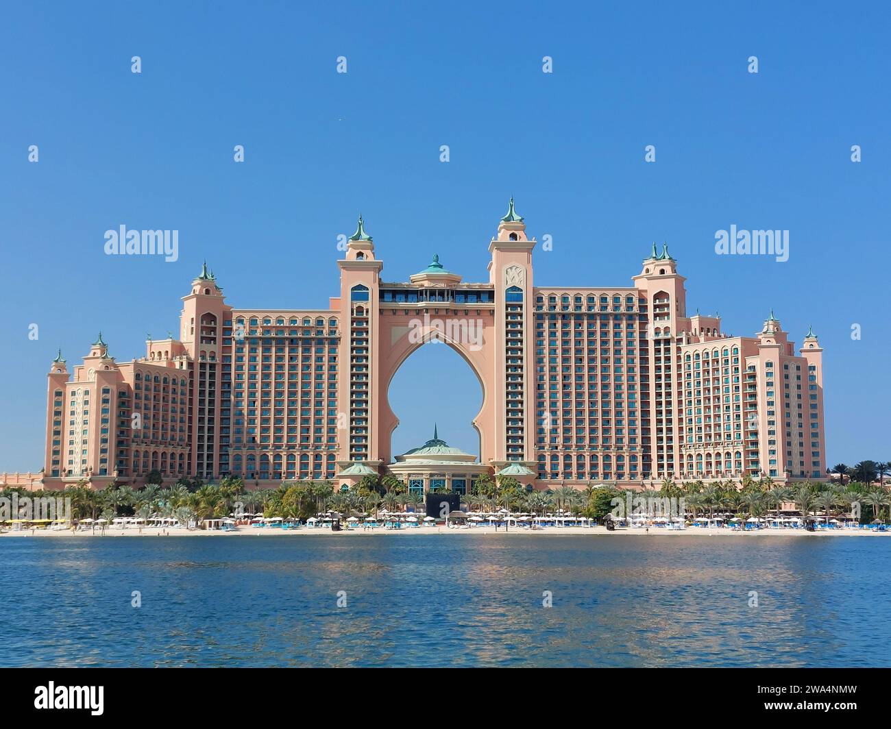 View of Hotel Atlantis Dubai Stock Photo