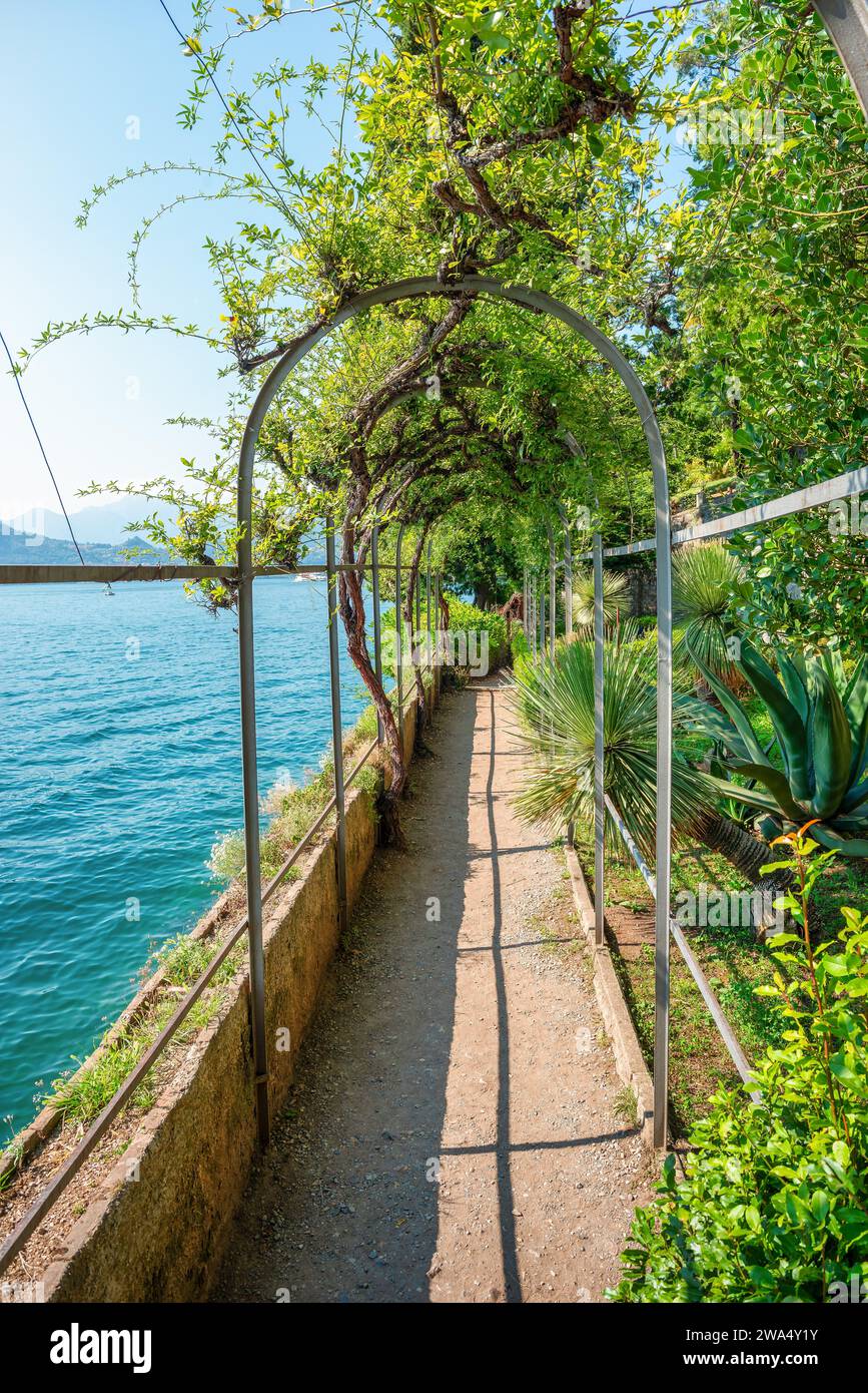 Town of Varenna by Lake Como, Italy Stock Photo