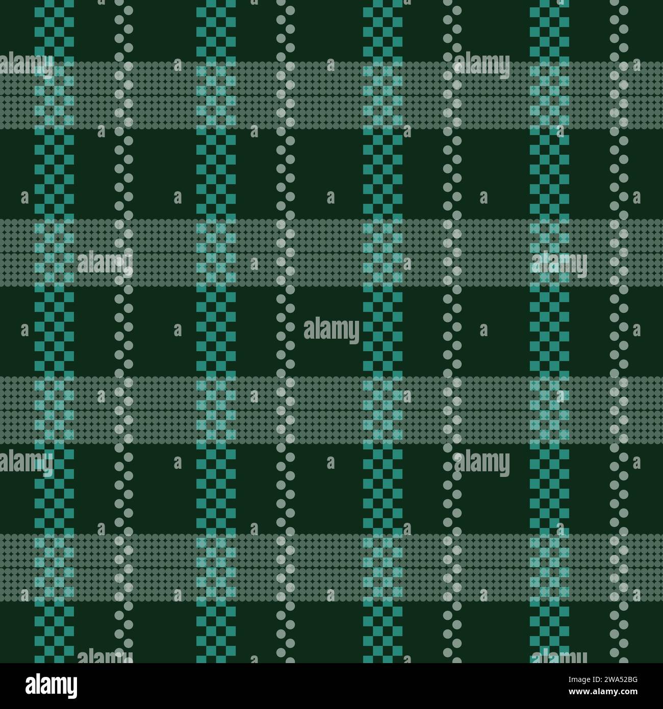 Vintage plaid check pattern fabric texture tartan textile background Stock Vector
