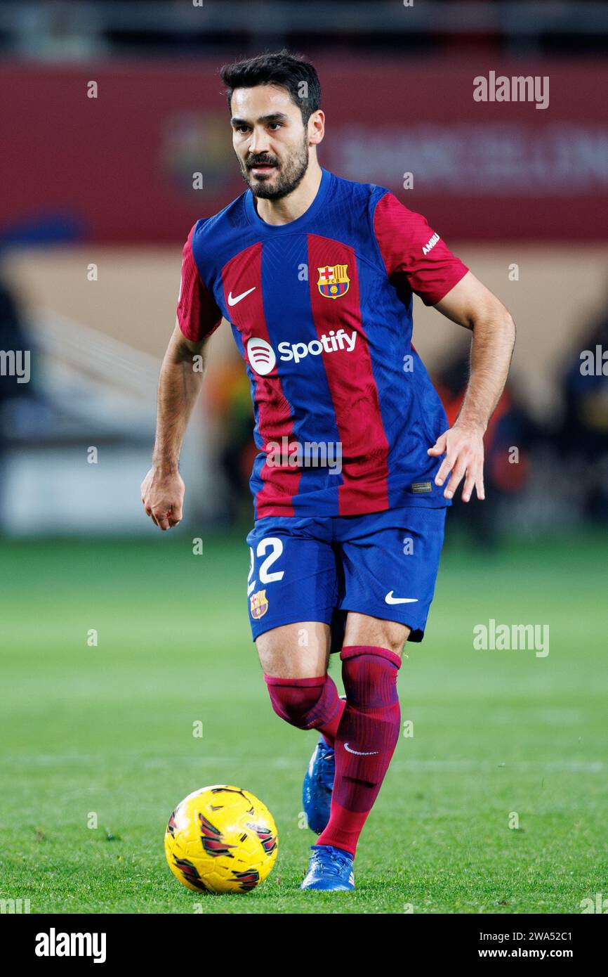 Barcelona, Spain. 20th Dec, 2023. Gundogan in action during the LaLiga EA Sports match between FC Barcelona and UD Almeria at the Estadi Olimpic Lluis Stock Photo