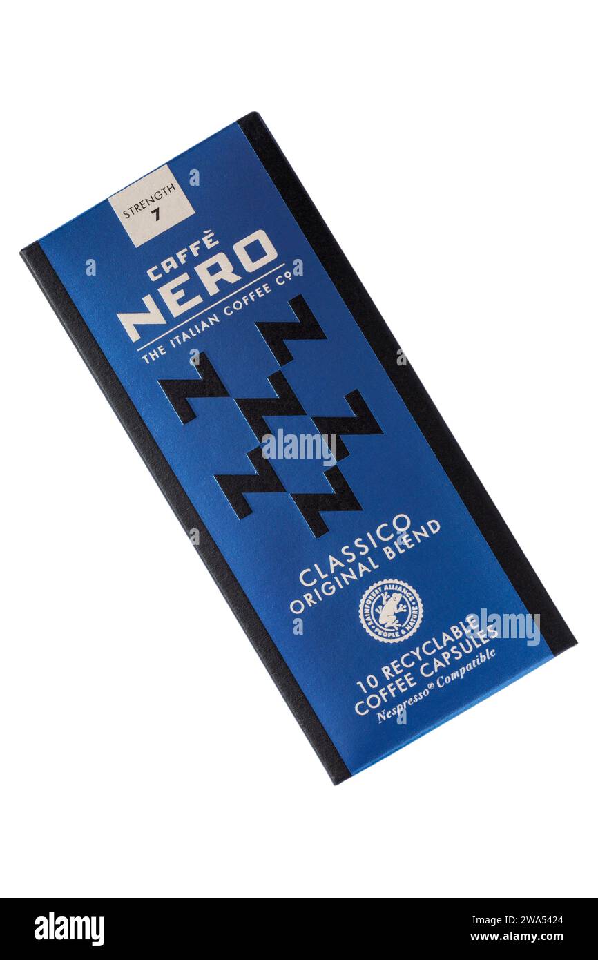 Box of Caffe Nero Classico Original Blend coffee capsules coffee pods