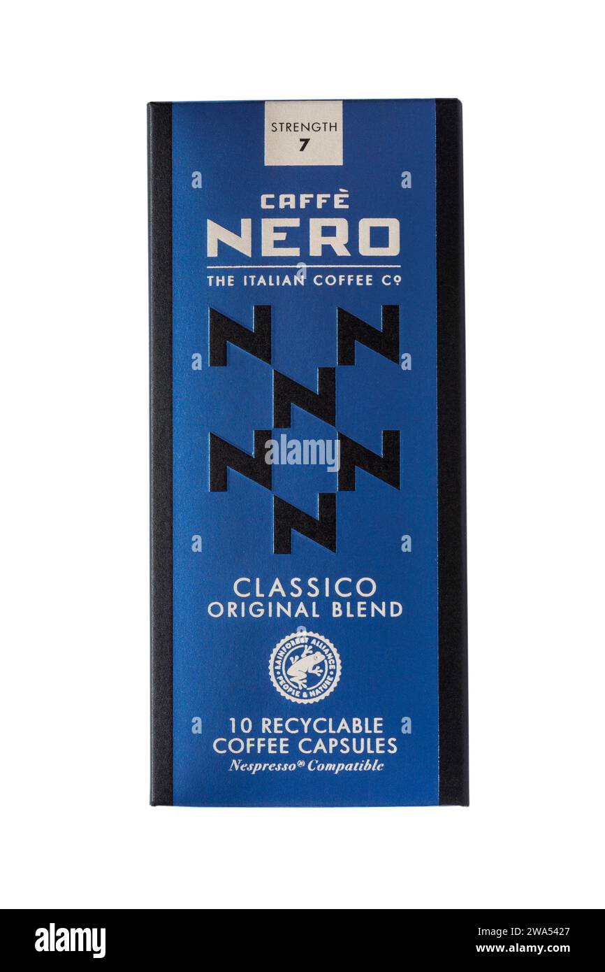 Box of Caffe Nero Classico Original Blend coffee capsules coffee pods