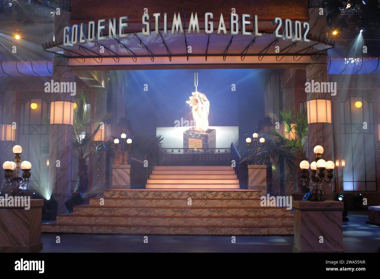 Bühne bei der Generalprobe der Musikauszeichnung der deutschen ...