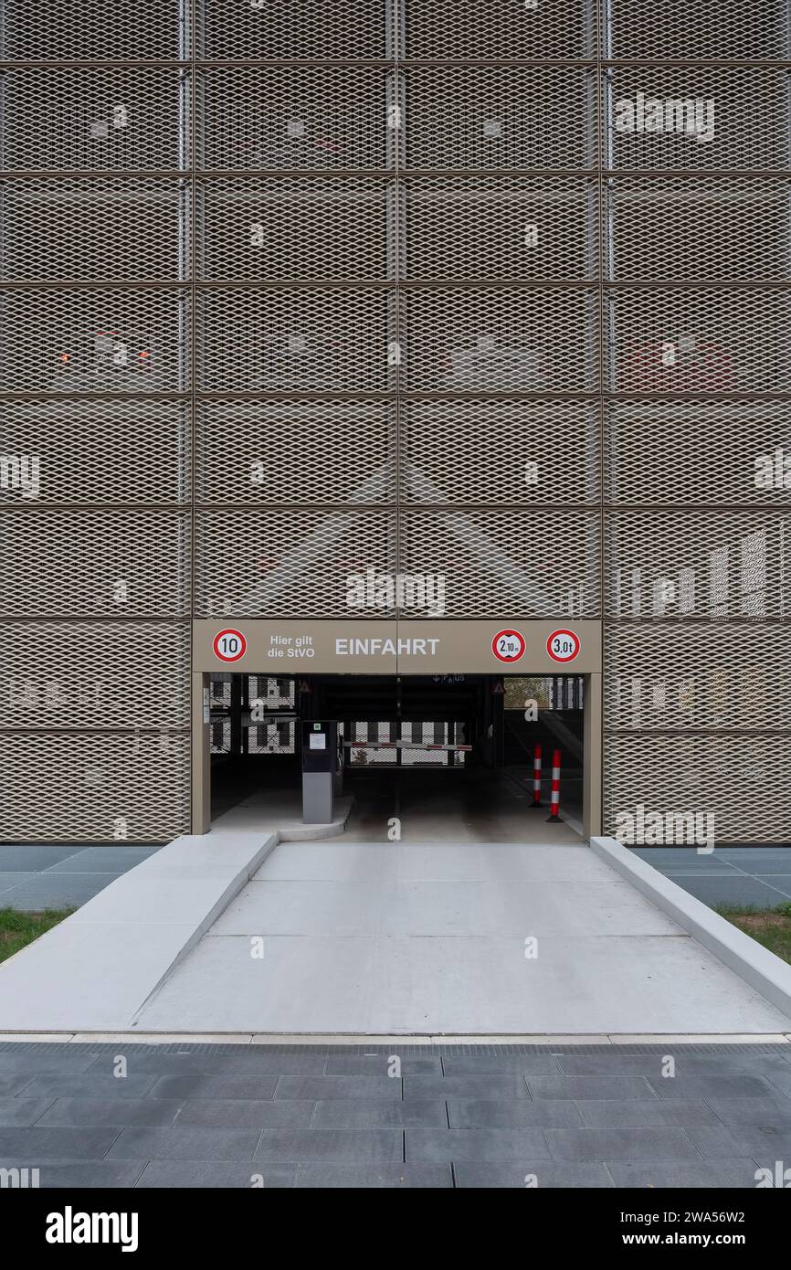 Car park in Wuerzburg Stock Photo