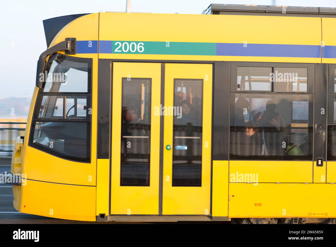 Hungary, Budapest, city trams. Stock Photo