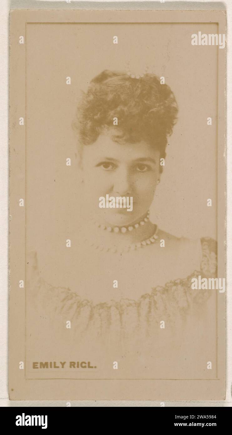 Emily Rigl, from the Actresses series (N245) issued by Kinney Brothers ...