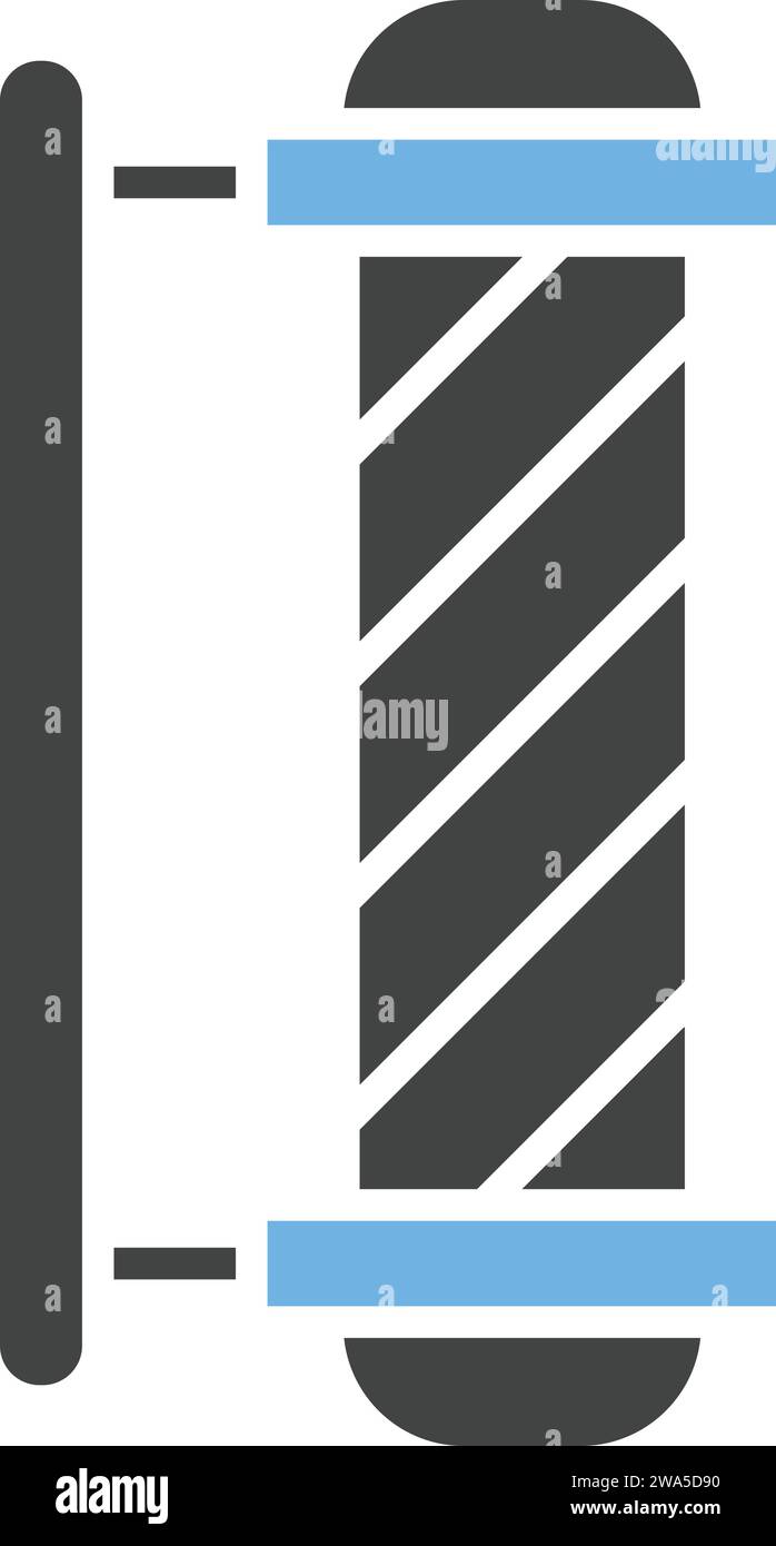 Barber Pole icon vector image. Stock Vector