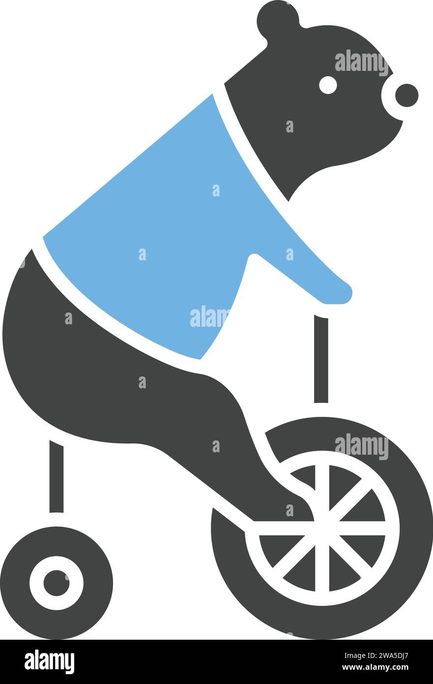 Bear Performing icon vector image. Stock Vector