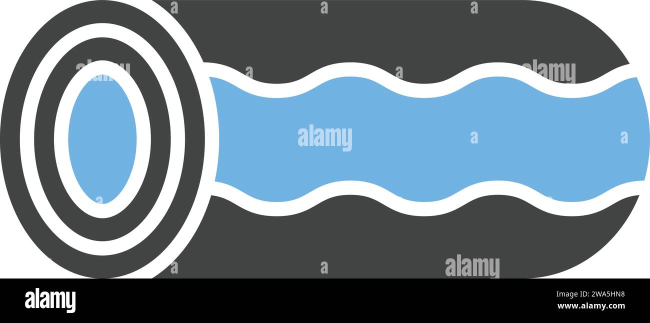 Cream swiss roll icon vector image. Stock Vector
