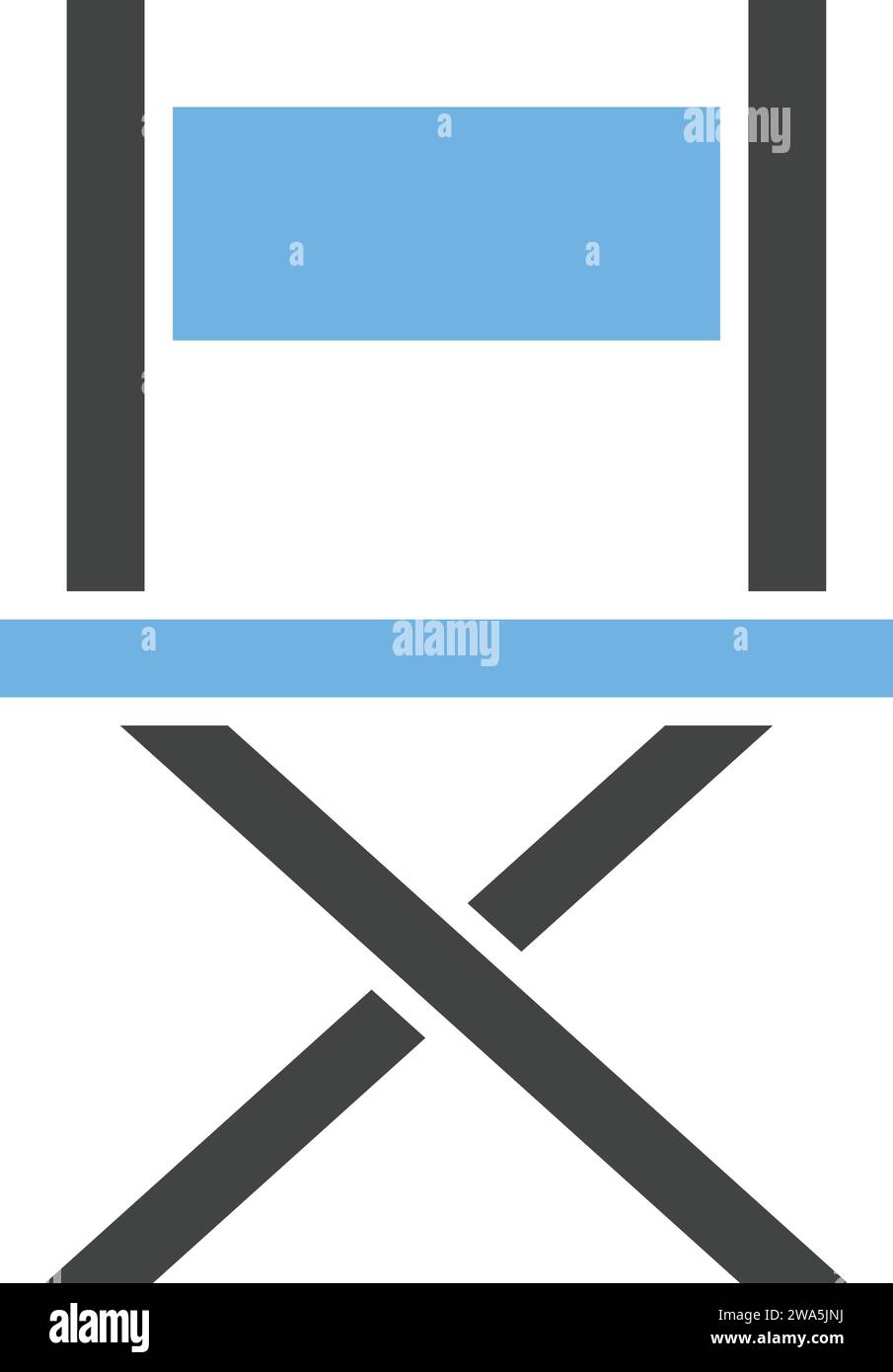 Director Chair icon vector image. Stock Vector