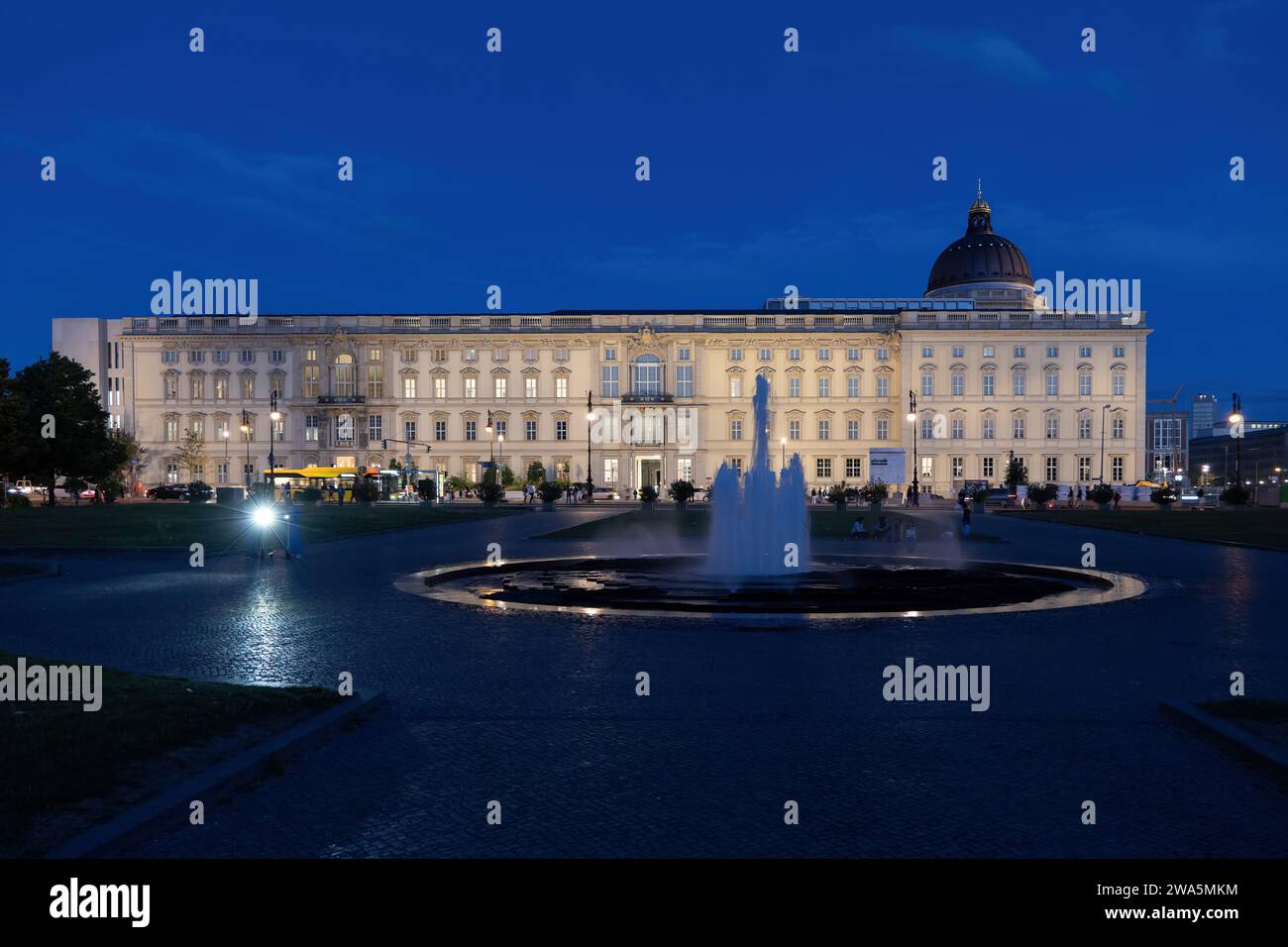 Berlin, Germany July 31, 2021 Humboldt Forum art museum building