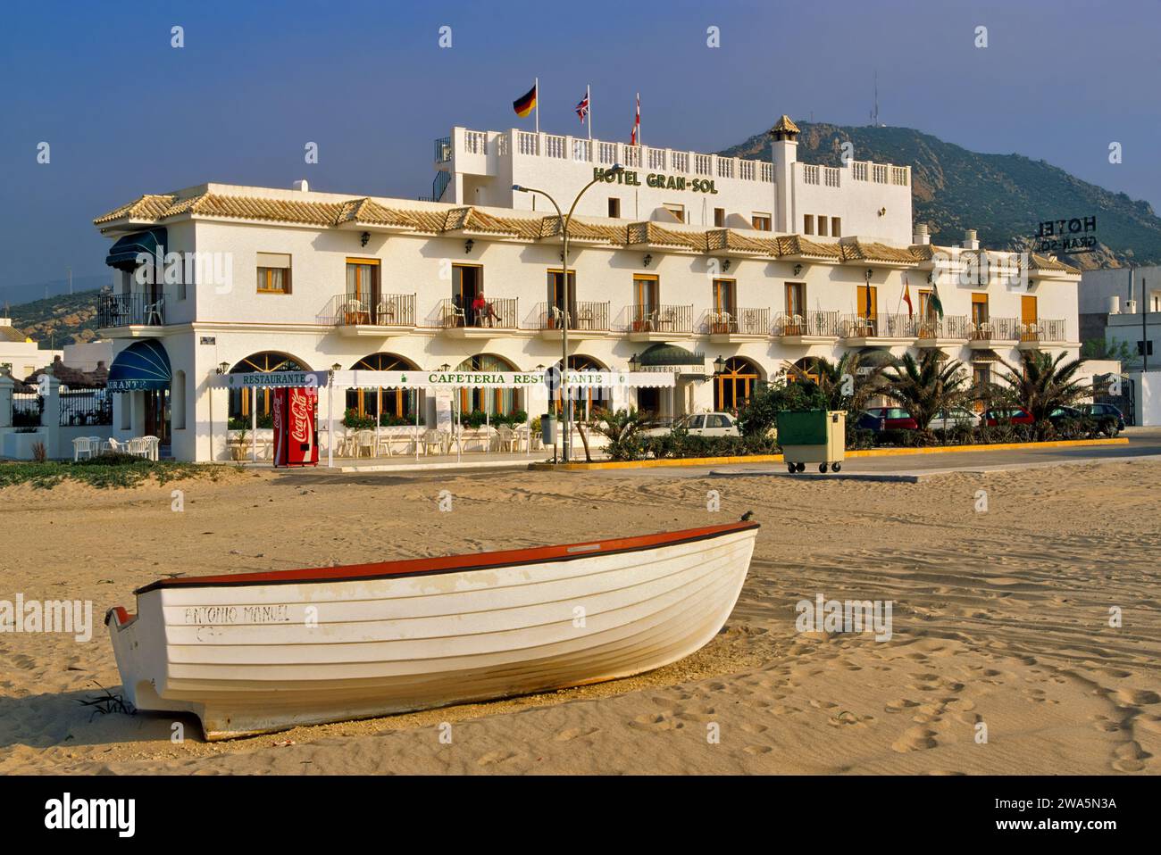 Hotel Gran-Sol at Zahara de los Atunes, Costa de la Luz, Andalusia, Cadiz Province, Spain Stock Photo