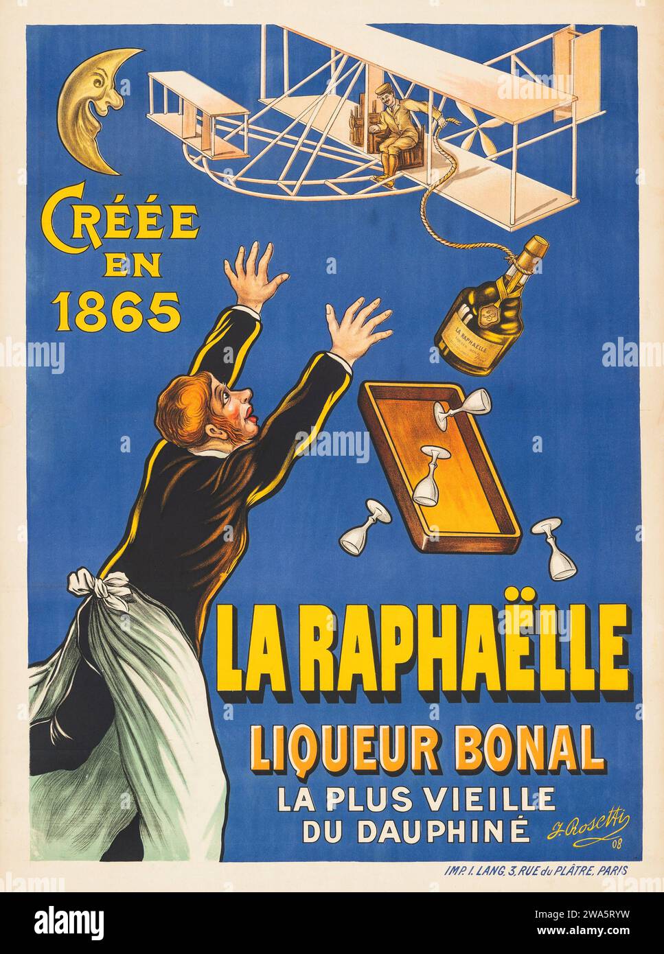Original Vintage French Bourin Quinquina Liquor Poster 1936 by Bellenger –  The Ross Art Group