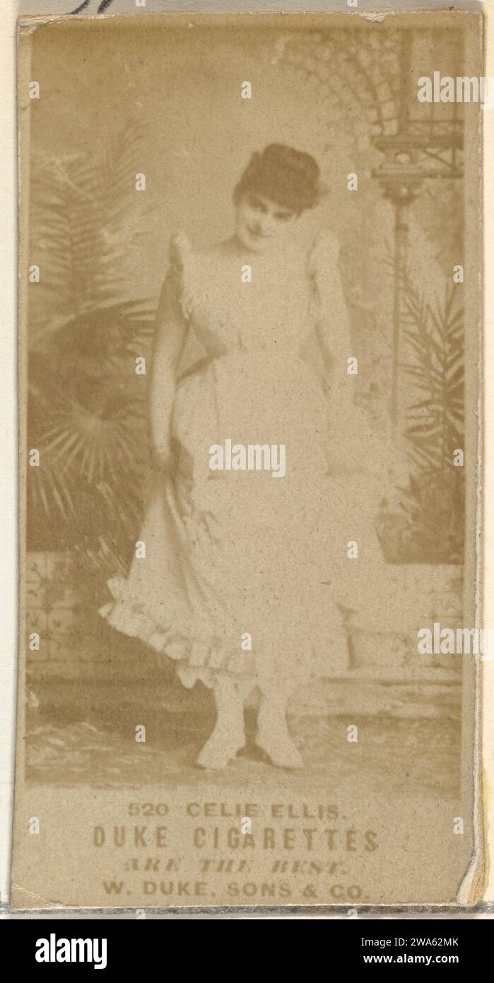 Card Number 520, Celie Ellis, from the Actors and Actresses series (N145-7) issued by Duke Sons & Co. to promote Duke Cigarettes 1963 by W. Duke, Sons & Co. Stock Photo