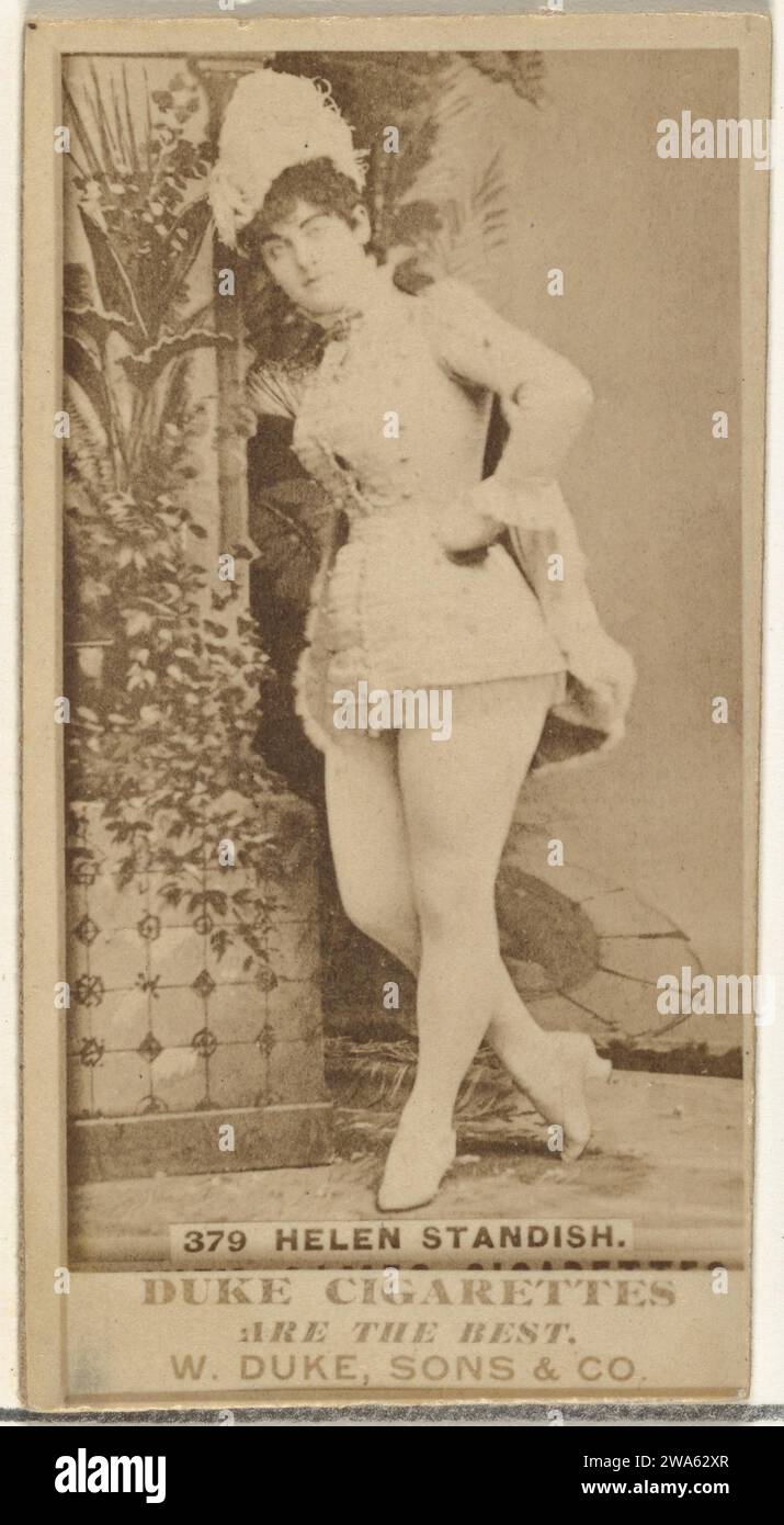 Card Number 379, Helen Standish, from the Actors and Actresses series (N145-7) issued by Duke Sons & Co. to promote Duke Cigarettes 1963 by W. Duke, Sons & Co. Stock Photo