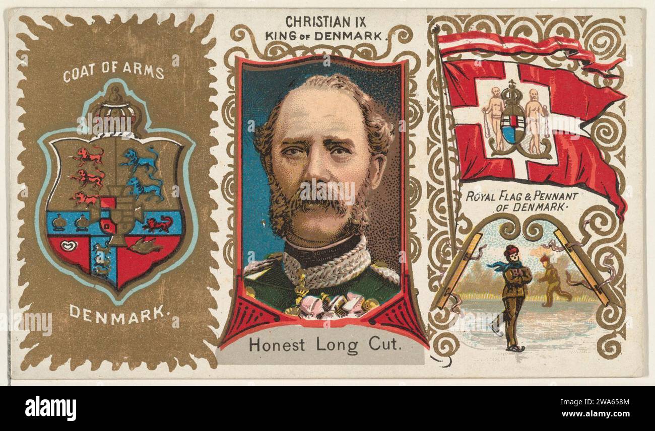 Christian IX, King of Denmark, from the Rulers, Flags, and Coats of