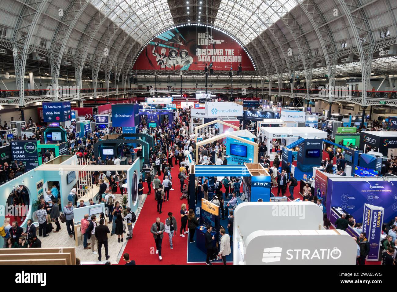 Big Data London conference software exhibits at London Kensington