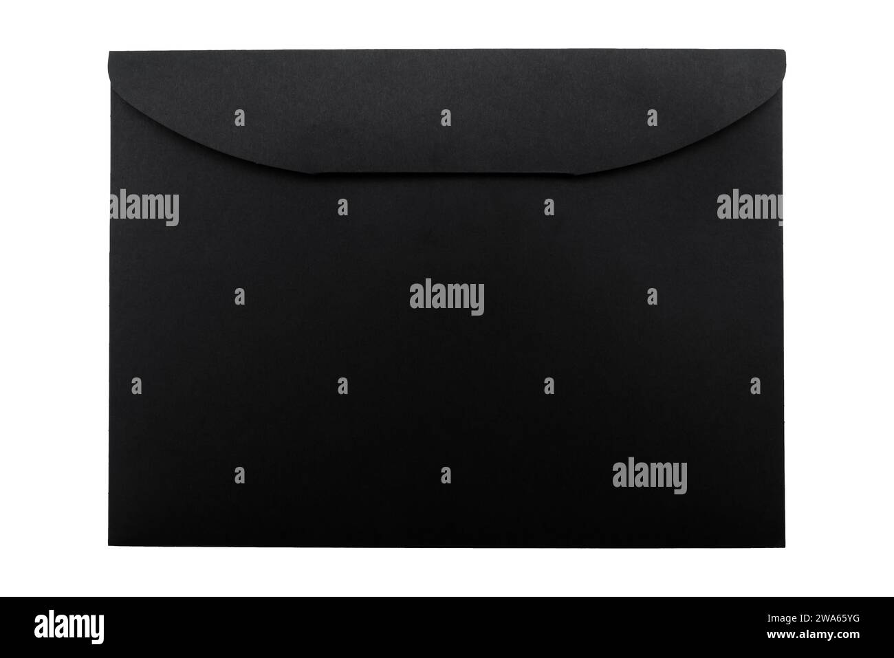 Envelope for letters and small parcels in black on a white background