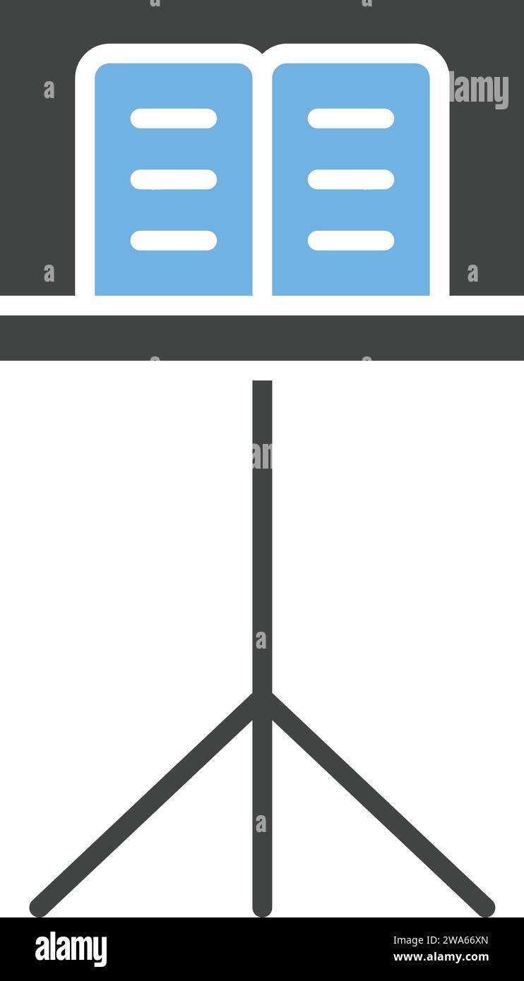 Music Stand icon vector image. Stock Vector